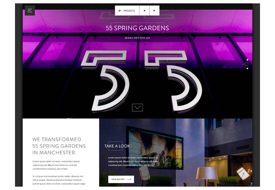 Hogiclomenitta created the website for construction company ARCO to present their services